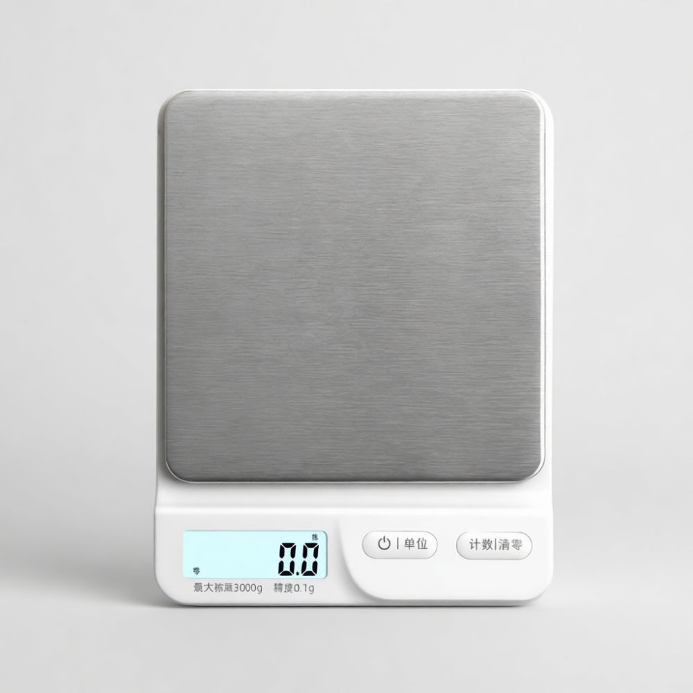 Portion Scale Digital - เครื่องชั่งน้ำหนักอาหารดิจิทัล เครื่องมือวัดน้ำหนักอาหารที่แม่นยำ สำหรับการอบขนม กาแฟ และการทำอาหาร วัสดุสแตนเลส