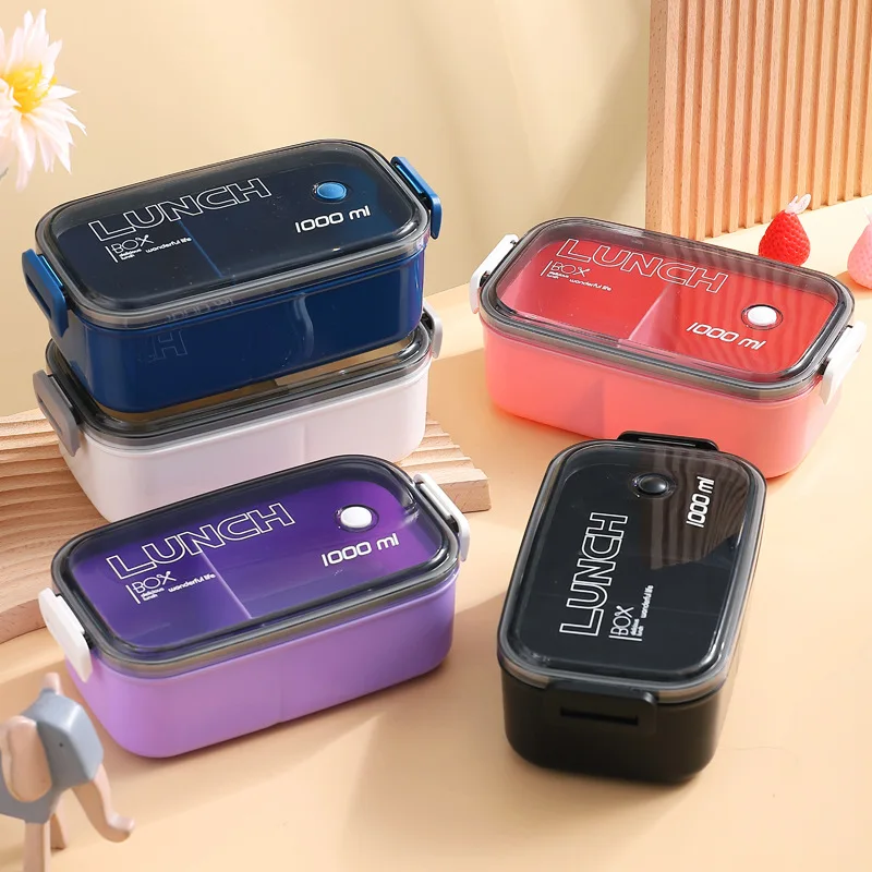 Meal Prep Tupperware - กล่องถนอมอาหารกล่องข้าวกลางวันอาหารพลาสติกทนความร้อนเข้าไมโครเวฟเก็บผลไม้และกล่องปิดผนึก