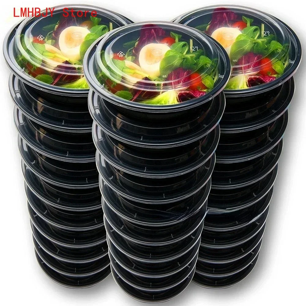 Meal Prep Tupperware - กล่องข้าวกลางวันเบนโตะแบบพกพาสำหรับใช้กลางแจ้งพร้อมฝาภาชนะสำหรับเตรียมอาหารกล่องข้าวกลางวันทรงสี่เหลี่ยม1ช่อง