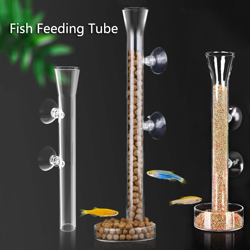Meal Prep Glass - แก้ว Aquarium หลอดป้อนอาหารจานโปร่งใสกุ้งปลา Snail ถ้วยให้อาหาร Aquarium
