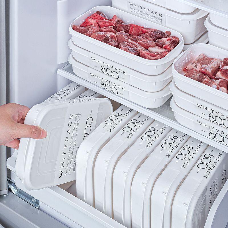 Meal Prep Tupperware - กล่องบรรจุภัณฑ์เนื้อแช่แข็งแบบใหม่ เกรดอาหาร สำหรับเก็บรักษาในตู้เย็น เก็บรักษาผักผลไม้ จัดเตรียมอาหาร กล่องแบ่งช่อง