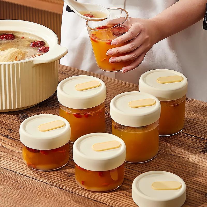 Meal Prep Juice Bottles - ขวดแก้วเก็บอาหาร 1 ชิ้น ขนาด 240/400 มล.
