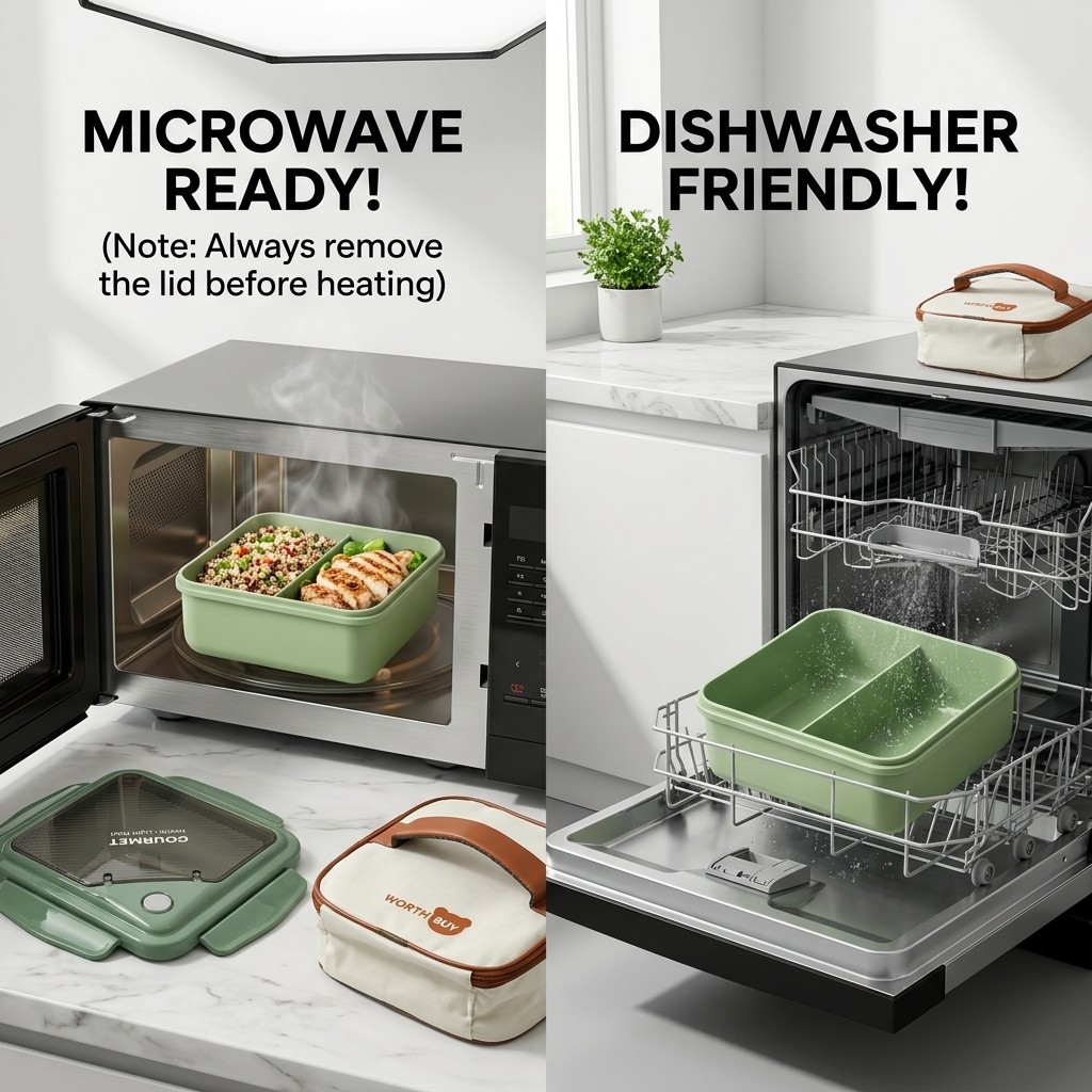 กล่องเบนโตะพลาสติกสำหรับไมโครเ - Meal Prep Meal Ideas บทวิจารณ์และราคา