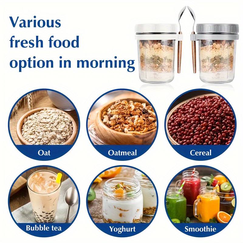 แก้วโอ๊ตมีล 1 ชิ้น/2 ชิ้น พร้อ - Meal Prep Glass บทวิจารณ์และราคา