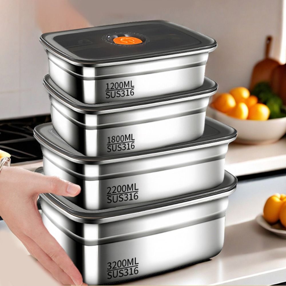 สแตนเลสตั้งแคมป์กล่องอาหารกลาง - Meal Prep Tupperware บทวิจารณ์และราคา