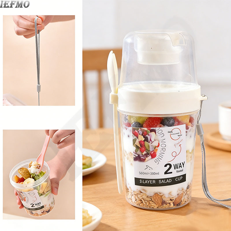 ชุดชามสลัดพกพาพร้อมส้อมในตัวแล - Meal Prep Veggie บทวิจารณ์และราคา