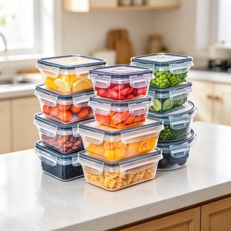 กล่องเก็บอาหารสุญญากาศ 12 ชิ้น - Meal Prep Veggie บทวิจารณ์และราคา