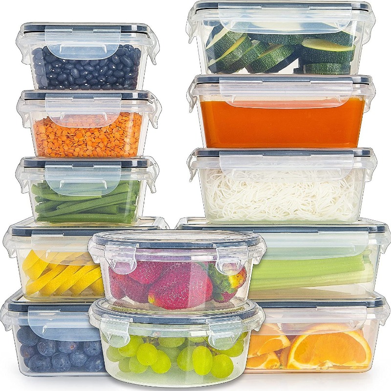 กล่องเก็บอาหารสุญญากาศ 12 ชิ้น - Meal Prep Veggie บทวิจารณ์และราคา