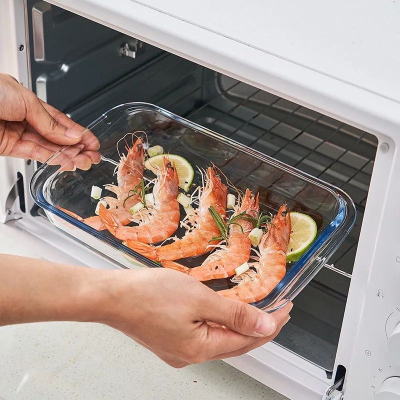 แก้วเบเกอรี่ Pan สี่เหลี่ยมผืน - Meal Prep Glass Containers Oven Safe บทวิจารณ์และราคา