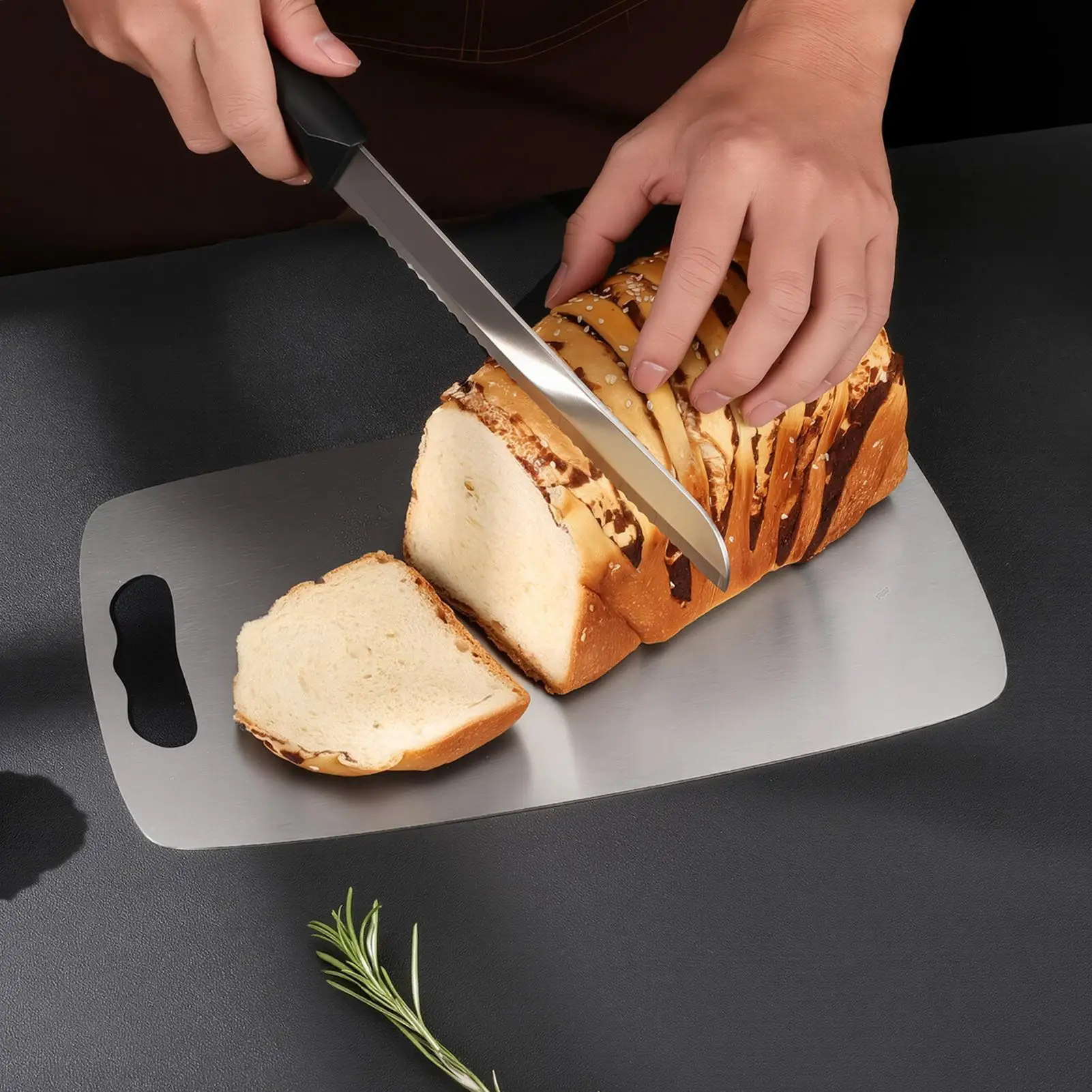เขียงสแตนเลสสองด้าน อุปกรณ์ครั - Meal Prep Veggie บทวิจารณ์และราคา