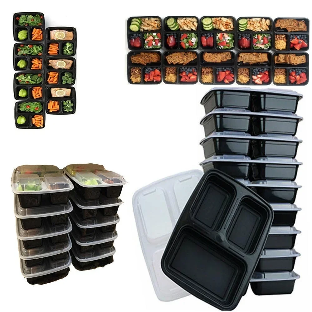 7 แพ็ค 3 ช่องภาชนะเตรียมอาหารห - Meal Prep Tupperware บทวิจารณ์และราคา