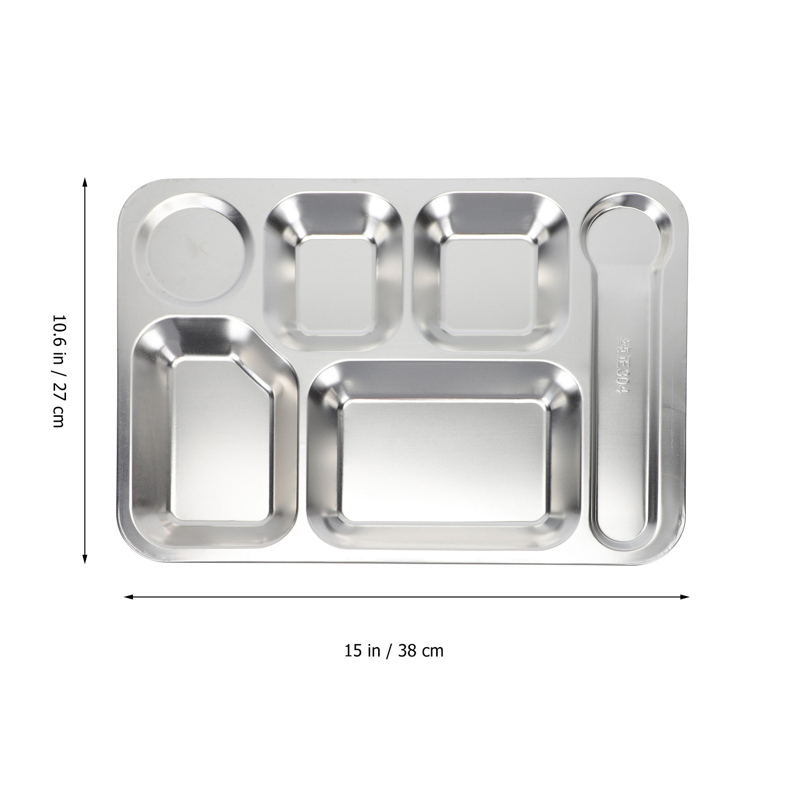 ถาดอาหารสแตนเลส 6 ช่อง 1 ชิ้น  - Meal Prep Kitchen บทวิจารณ์และราคา