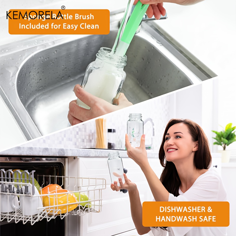 2/4PCS 350ML ขวด LeakProof ขวด - Meal Prep Juice Bottles บทวิจารณ์และราคา
