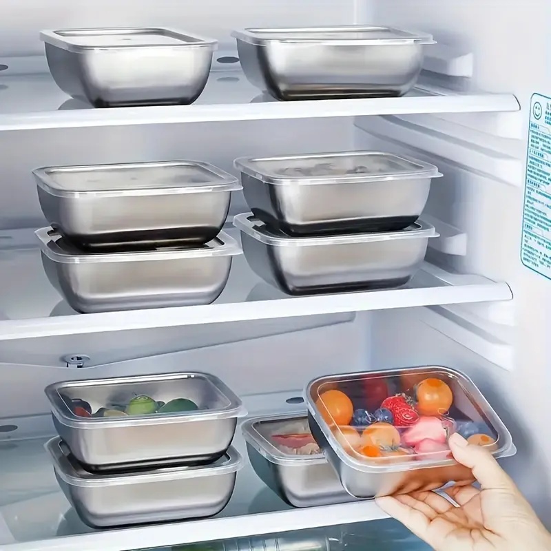 กล่องเก็บอาหารสแตนเลส 5 ชิ้น ก - Meal Prep Kitchen บทวิจารณ์และราคา