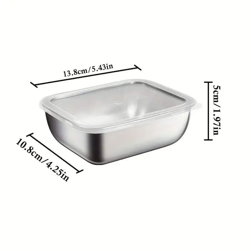 กล่องเก็บอาหารสแตนเลส 5 ชิ้น ก - Meal Prep Kitchen บทวิจารณ์และราคา