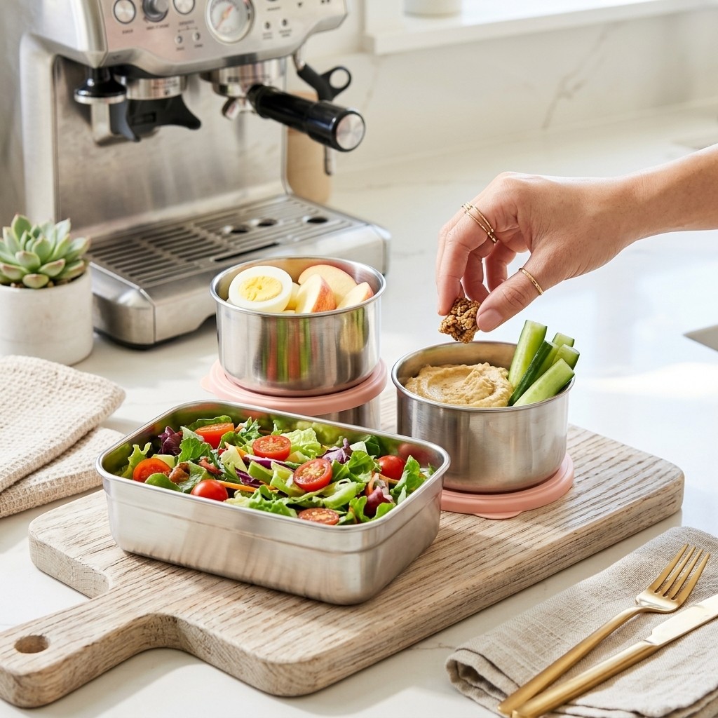กล่องอาหารกลางวันสแตนเลส 304 ใ - Meal Prep Meal Ideas บทวิจารณ์และราคา