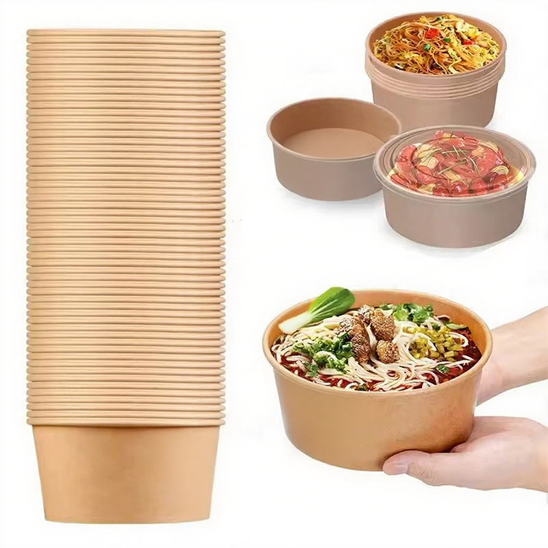 ชามกระดาษคราฟท์ทรงกลมแบบใช้แล้ - Meal Prep Plan บทวิจารณ์และราคา