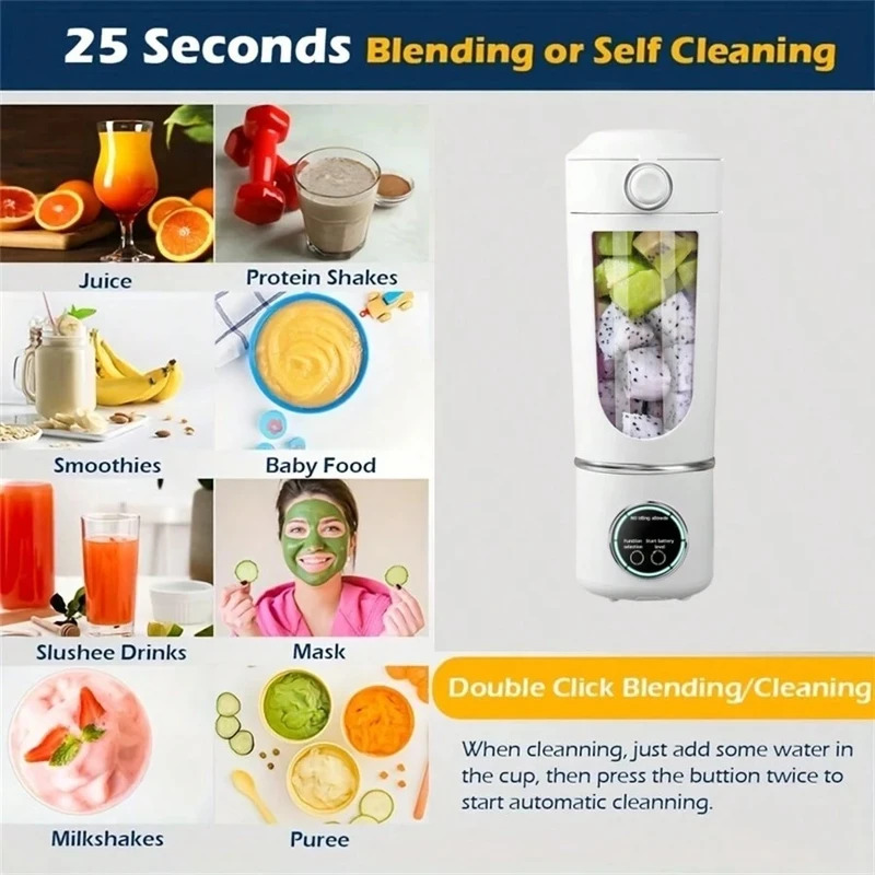 เครื่องปั่นน้ำผลไม้พกพาแบบใหม่ - Meal Prep Juice Bottles บทวิจารณ์และราคา