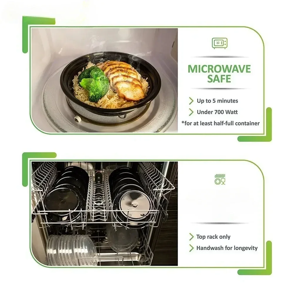กล่องข้าวกลางวันเบนโตะแบบพกพาส - Meal Prep Tupperware บทวิจารณ์และราคา