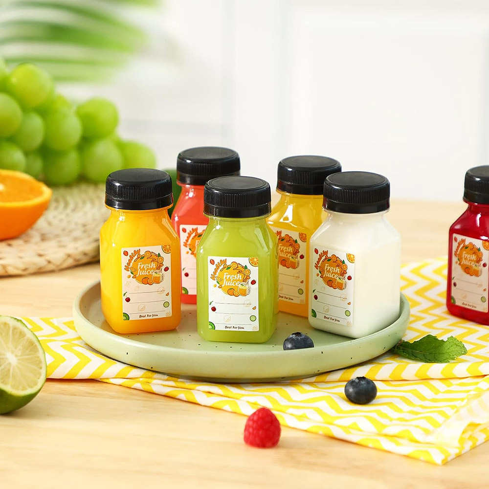 ขวดน้ำพลาสติก4ออนซ์พร้อมฝาปิดส - Meal Prep Juice Bottles บทวิจารณ์และราคา