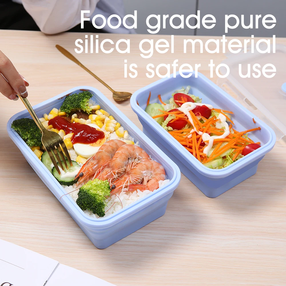 4 ชิ้น/เซ็ตซิลิโคนสี่เหลี่ยมผื - Meal Prep Tupperware บทวิจารณ์และราคา