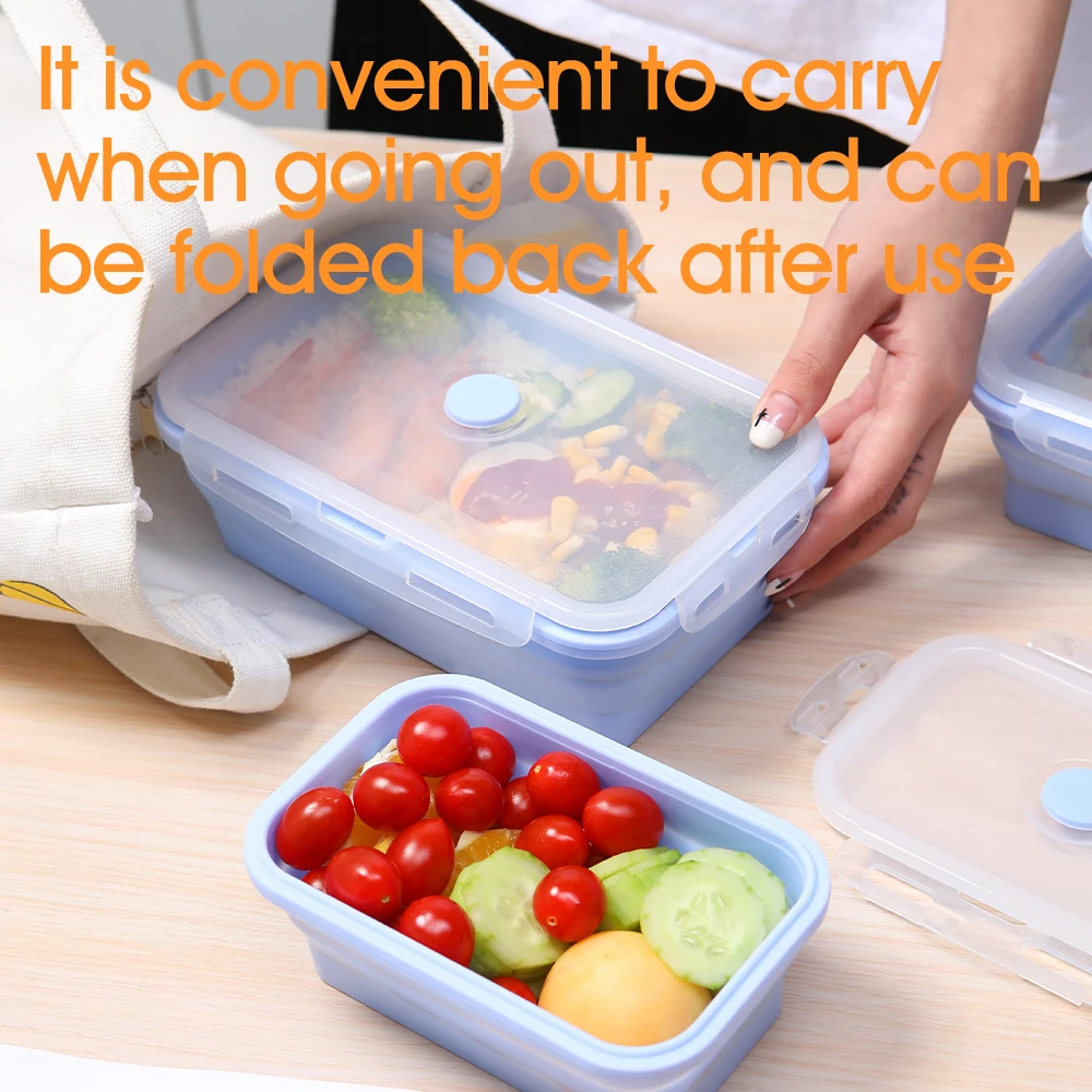 4 ชิ้น/เซ็ตซิลิโคนสี่เหลี่ยมผื - Meal Prep Tupperware บทวิจารณ์และราคา