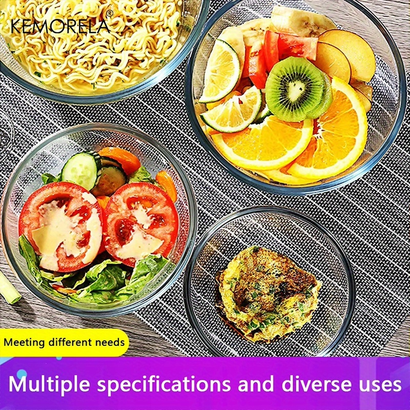 ชามผสมอาหารแบบลึก 1 ชิ้น - ชาม - Meal Prep Glass Containers Oven Safe บทวิจารณ์และราคา