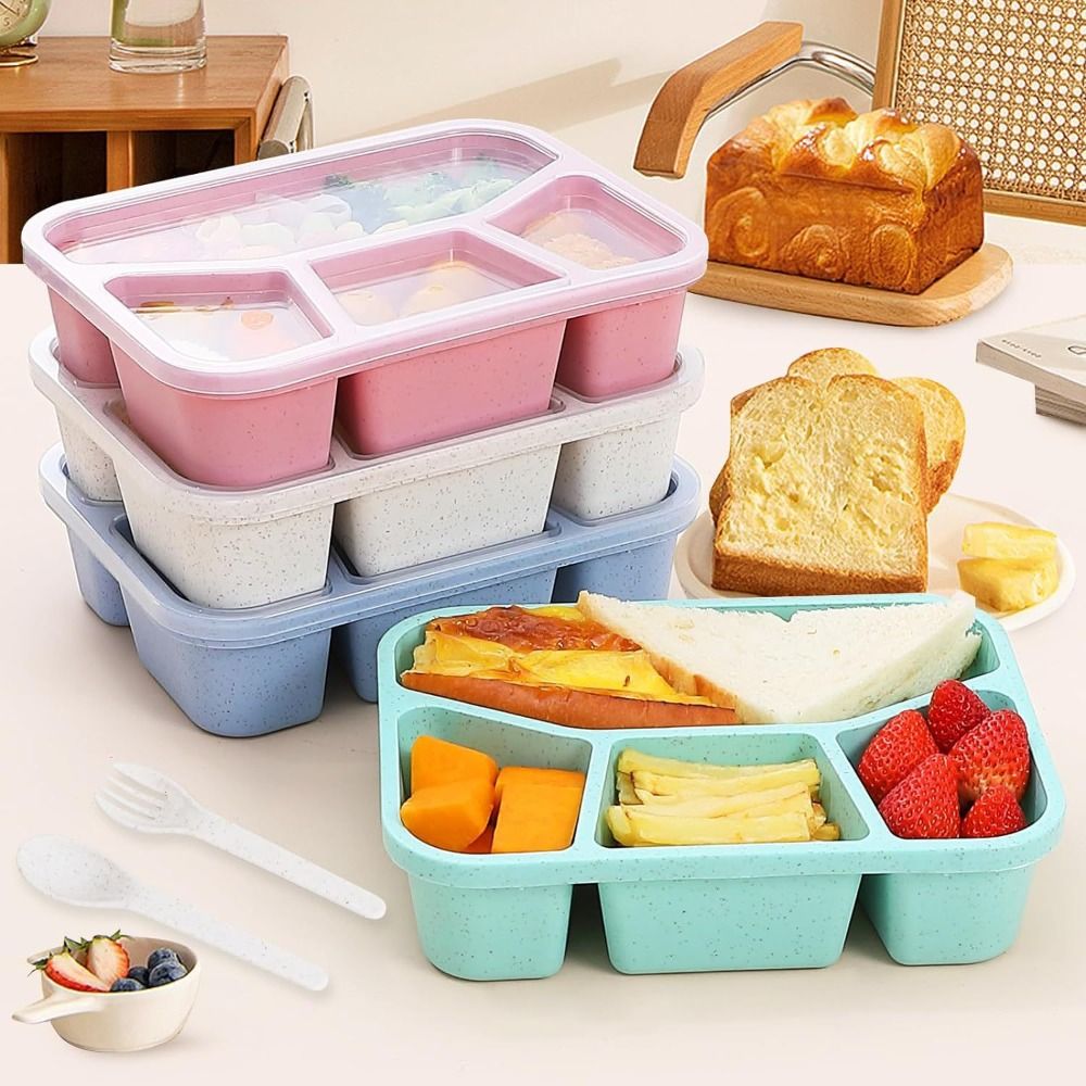 กล่องสแน็คแบบวางซ้อนกันได้4ช่อ - Meal Prep Meal Ideas บทวิจารณ์และราคา