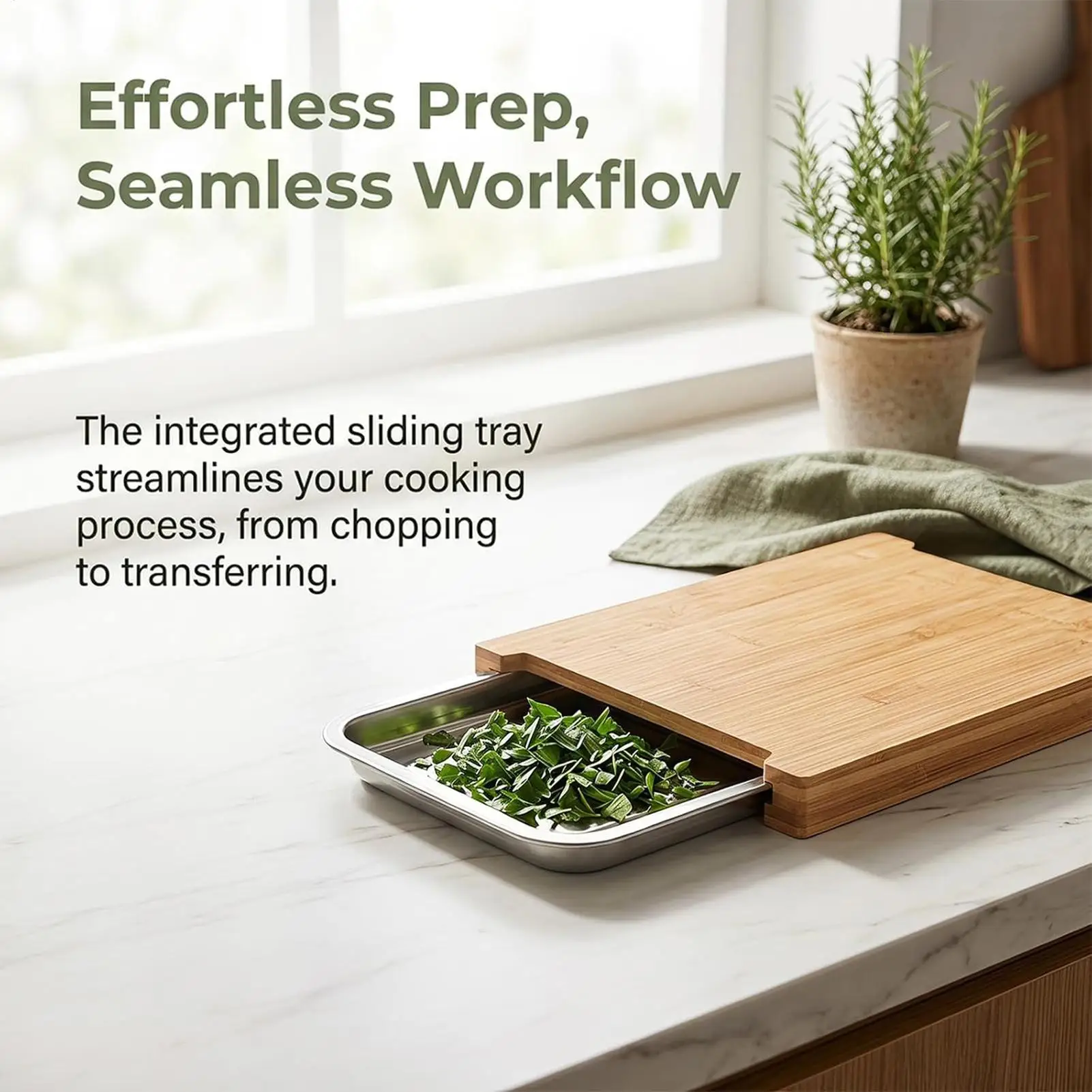 เขียงไม้กันลื่นสำหรับเตรียมอาห - Meal Prep Veggie บทวิจารณ์และราคา