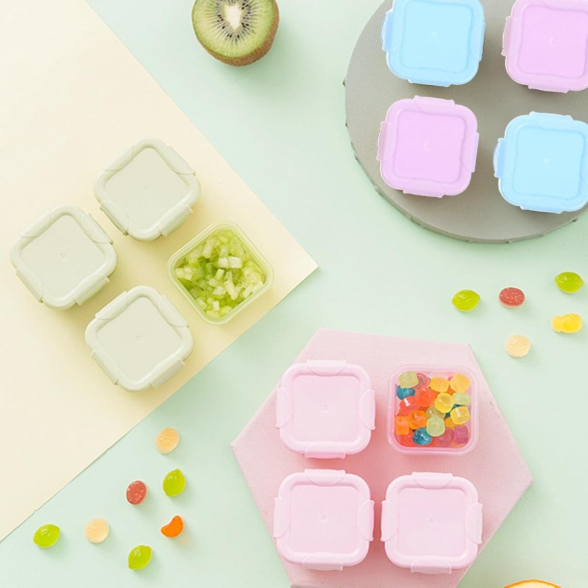 กล่องเก็บอาหาร 4 ชิ้น พร้อมฝาป - Meal Prep Plan บทวิจารณ์และราคา