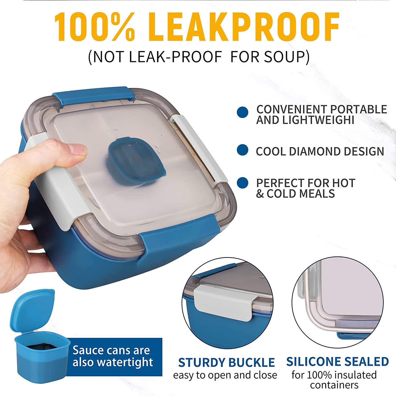 1100 ml/1500 ml กล่องอาหารกลาง - Meal Prep Tupperware บทวิจารณ์และราคา