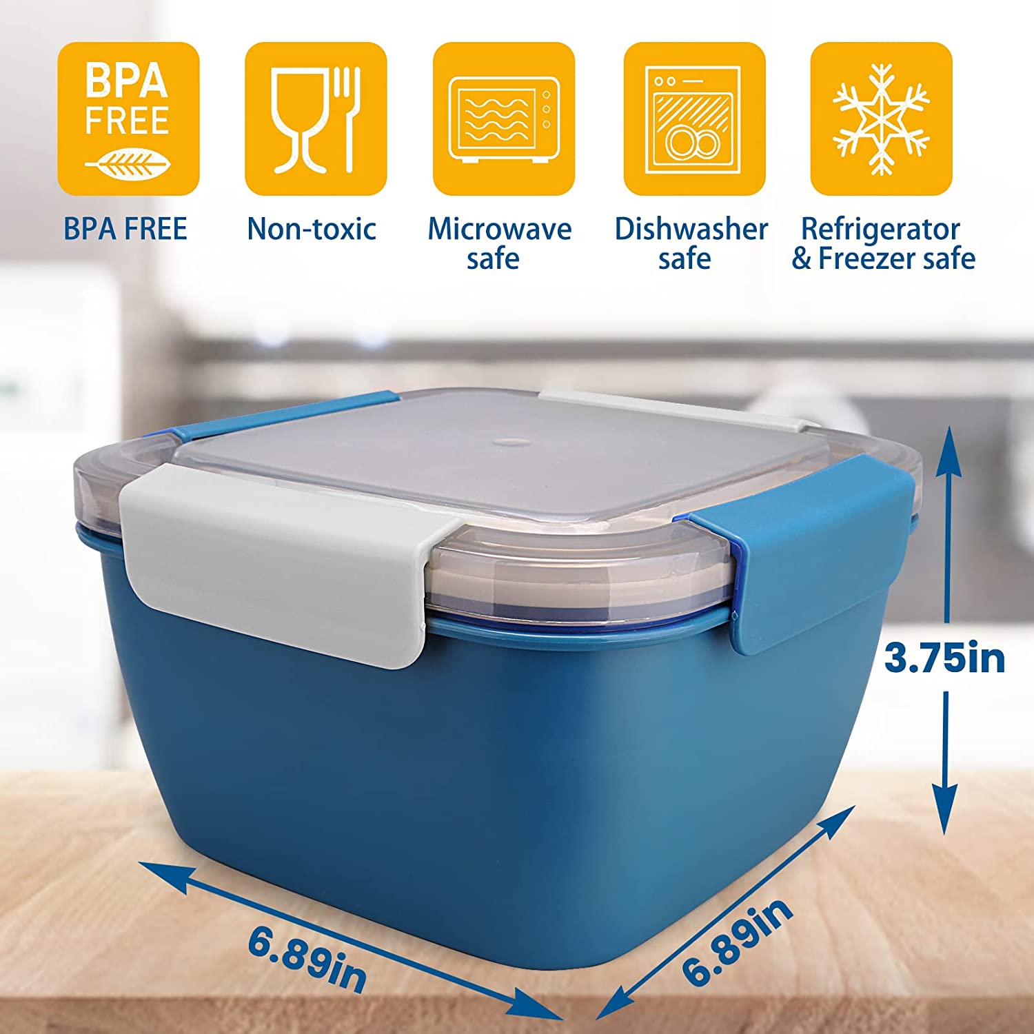 1100 ml/1500 ml กล่องอาหารกลาง - Meal Prep Tupperware บทวิจารณ์และราคา