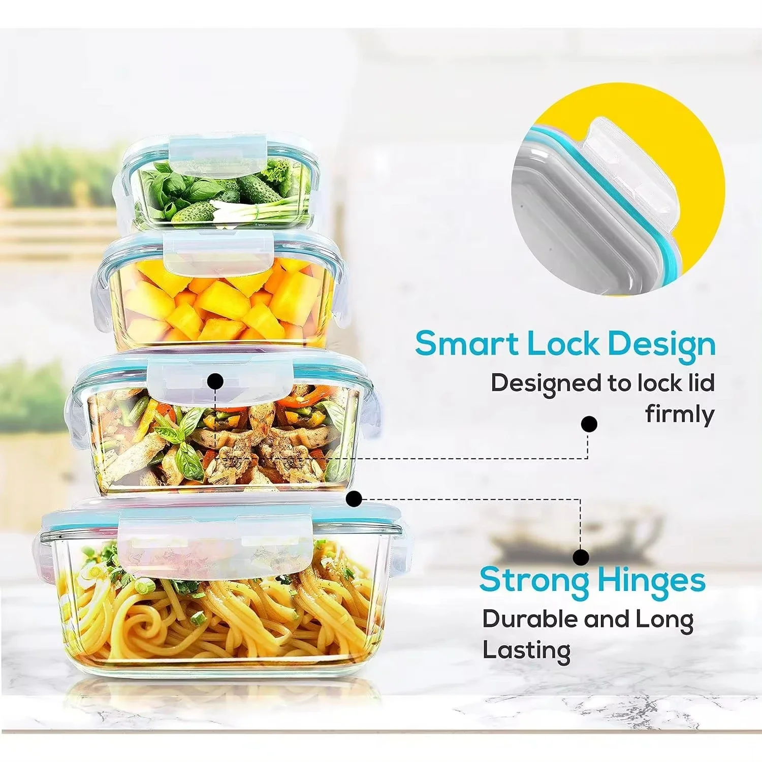 กล่องข้าวแก้วภาชนะเก็บอาหาร, อ - Meal Prep Glass บทวิจารณ์และราคา