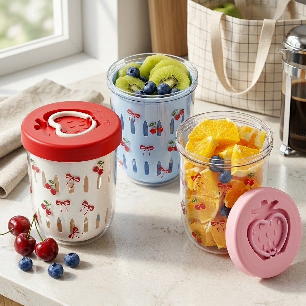 กล่องสลัดพลาสติกพร้อมฝาปิด กล่ - Meal Prep Yogurt Cups บทวิจารณ์และราคา