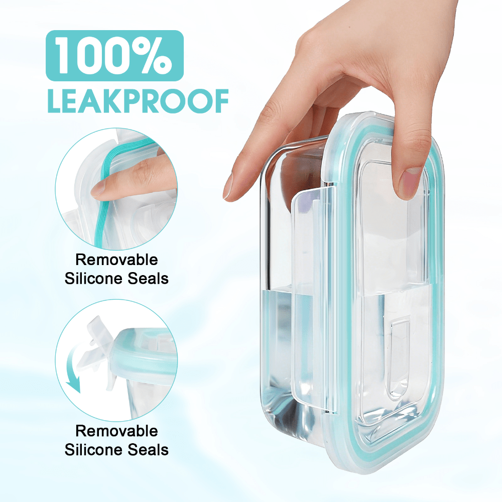 ชุดกล่องเก็บอาหารแก้ว 24 ชิ้น  - Meal Prep Glass Containers Oven Safe บทวิจารณ์และราคา