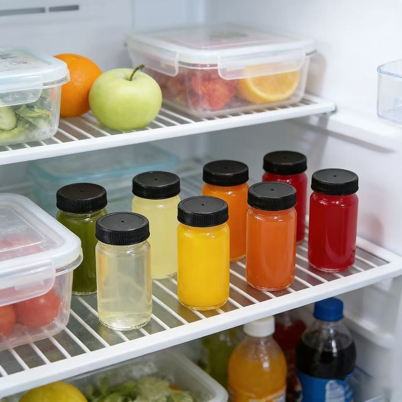 6 ชิ้น 60 มล. ขวดน้ำผลไม้แก้วใ - Meal Prep Juice Bottles บทวิจารณ์และราคา