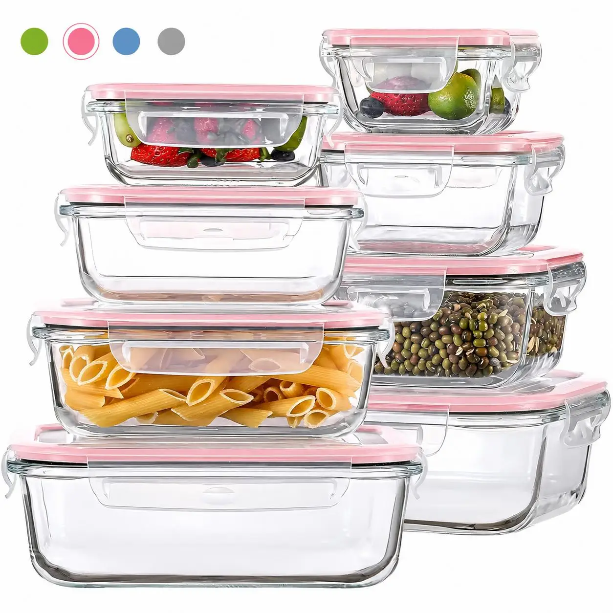 ชุดกล่องเก็บอาหารแก้วบอโรซิลิเ - Meal Prep Glass Containers Oven Safe บทวิจารณ์และราคา