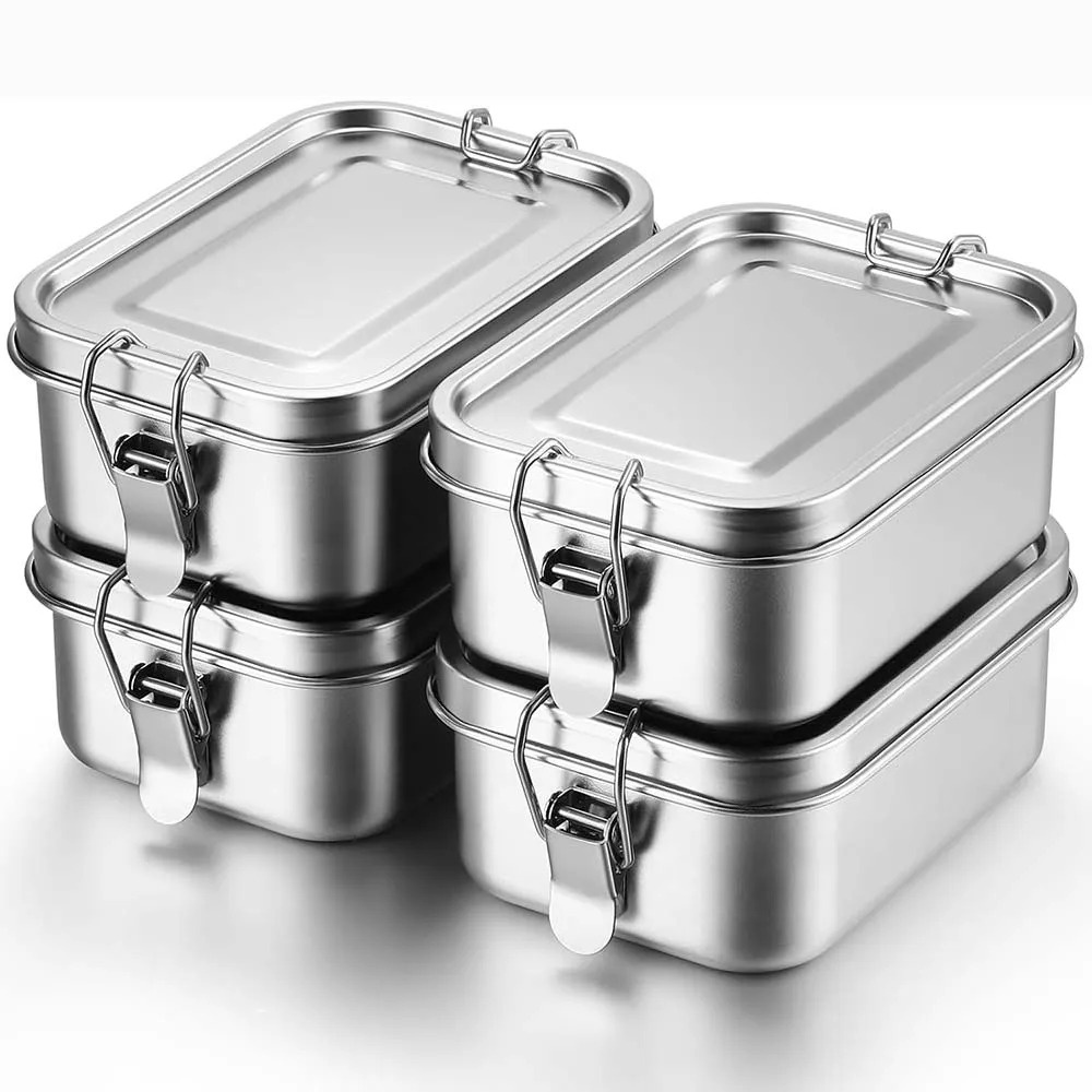 กล่องเบนโตะสแตนเลสกล่องอาหารกล - Meal Prep Tupperware บทวิจารณ์และราคา